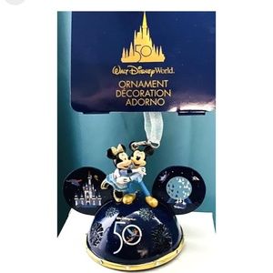 NWT Walt Disney World 50th Anniversary Ear Hat Mickey Minnie WDW Ornament